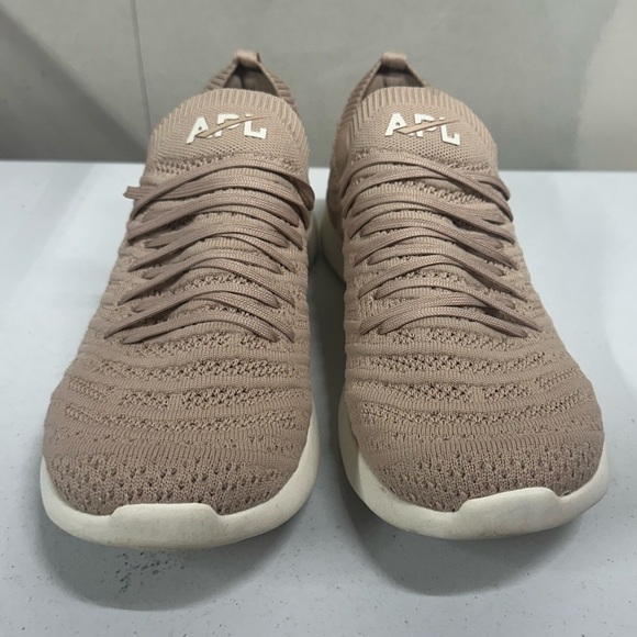 APL TechLoom Wave Knit Sneakers Women’s 11 Pink Taupe Running Walking Shoes - Picture 2 of 8